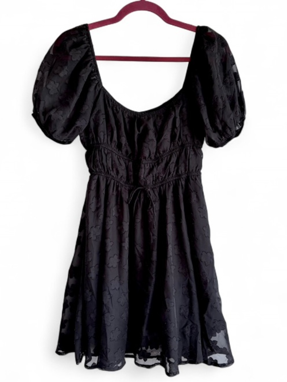 Princess Polly Black Floral Off The Shoulder Boho Peasant Dress Size 6